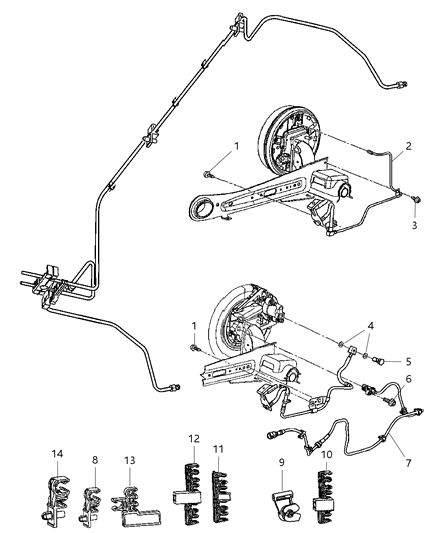 New 2006-2010 Fits Chrysler PT Cruiser Line-Brake - Part # 4860083AE