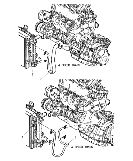 Hose Transmission Oil Cooler