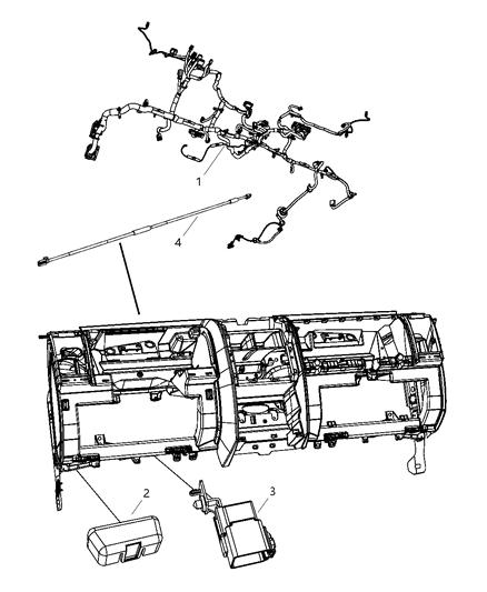 New 2009-2011 Fits Chrysler Liberty Wiring-Jumper - Part # 56048919AB