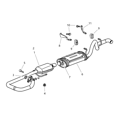 New 1991-1999 Fits Chrysler Grand Cherokee Seal-Exhaust - Part # 52005431
