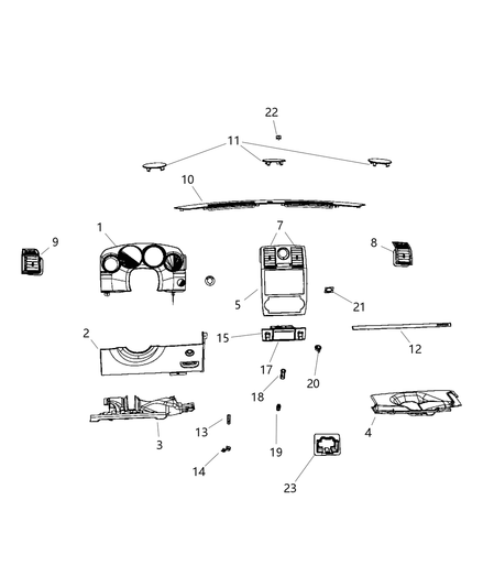 Applique Instrument Panel
