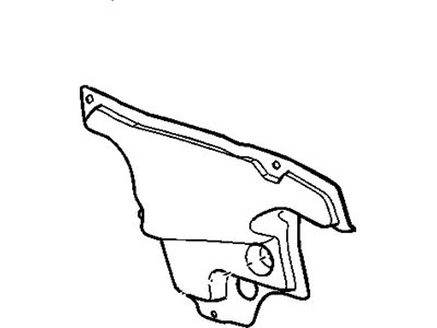 Barrier, Shroud And Dash And Vent Duct Panel