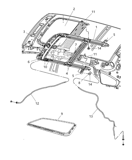 Hose Sunroof Drain