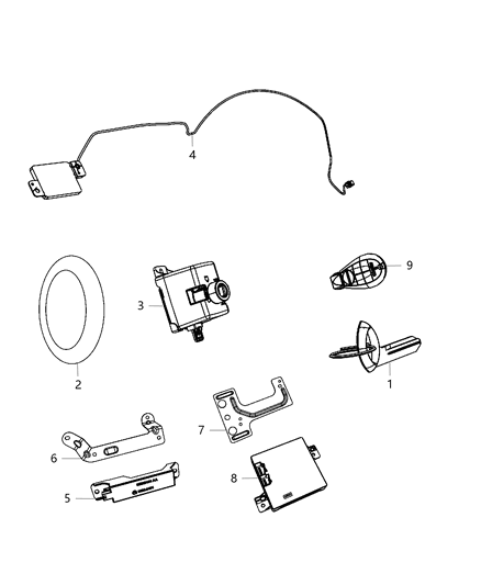 Transmitter Integrated Key Fob