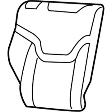 New 2015-2017 Fits Chrysler Renegade Rear Seat Back Cover Right - Part # 6AM39LXHAA