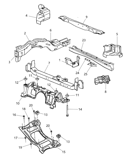 Reinforcement Package Headlamp Left