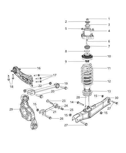 Isolator Rear Suspension Spring