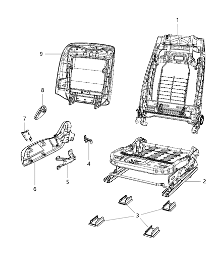 Panel Front Seat Back