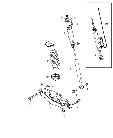 Shock Absorber Suspension Rear