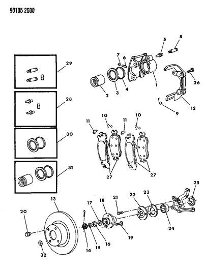 Hub, Frt. Wheel Drive