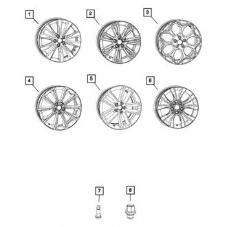 New OEM Wheel Fits, 2018-2023 Chrysler 300 - Part # 5PQ12RNWAB