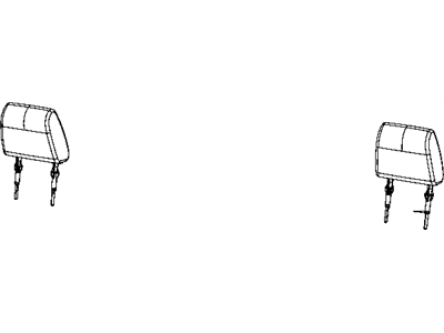 New 2008-2009 Fits Chrysler Liberty Headrest-Rear - Part # 1JT341K7AA