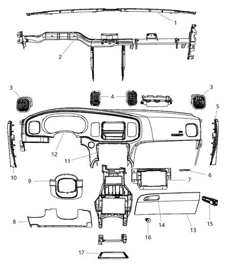 Bezel Instrument Cluster