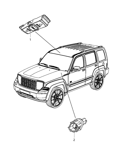 New Fits Chrysler Switch-Sunroof - Part # 68023667AA
