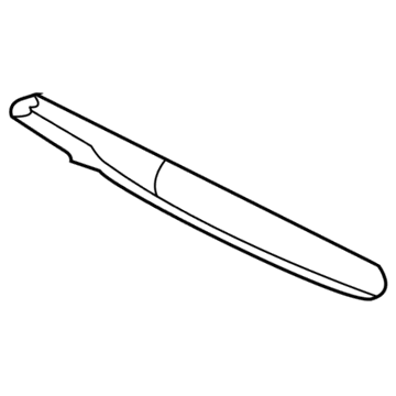 New 2006-2008 Fits Chrysler PT Cruiser Molding-Rear Door - Part # 1AS88XWGAD