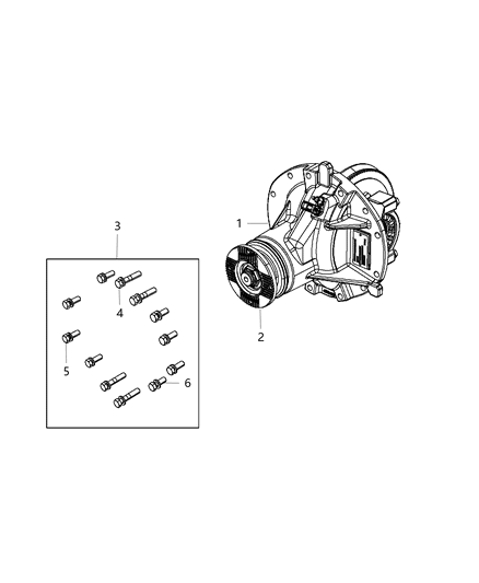 New 2008-2018 Fits Chrysler 3500, 4500, 5500 Bolt-Hexagon Head - Part # 68036454AA