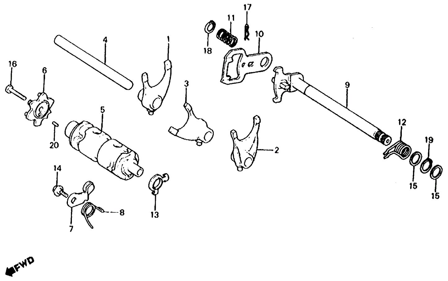 Fork, R. Gearshift