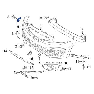 New OEM Genuine Mitsubishi, Right Bumper Cover Bracket - Part # 6400G486