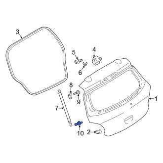 New OEM Genuine Mitsubishi, Liftgate Support Strut Holder - Part # 5819A064