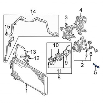 New OEM Genuine Mitsubishi, A/C Compressor Bolt - Part # MF244870