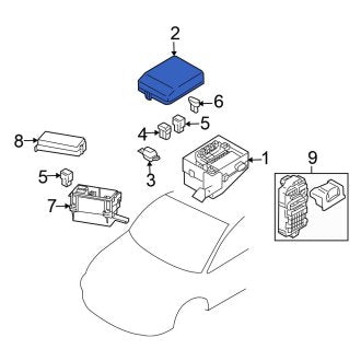 New OEM Genuine Mitsubishi, Fuse Box Cover - Part # MR502417