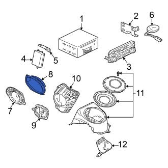 New OEM Genuine Mitsubishi, Front Right Radio Speaker Bracket - Part # MN162524