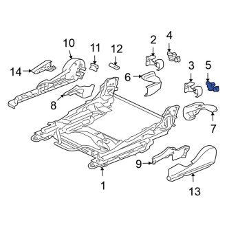 New OEM Genuine Mitsubishi, Seat Track Cover - Part # MR595764HB