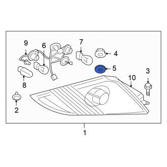 New OEM Genuine Mitsubishi, Center High Mount Stop Light Gasket - Part # 8334A031