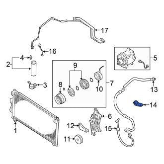 New OEM Genuine Mitsubishi, A/C Refrigerant Line Bracket - Part # MR308130