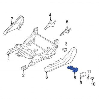 New OEM Genuine Mitsubishi, Power Seat Switch - Part # MR321180