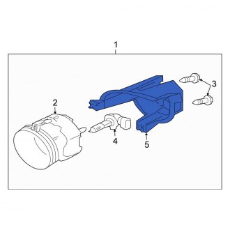 New OEM Genuine Mitsubishi, Right Fog Light Bracket - Part # 8321A100