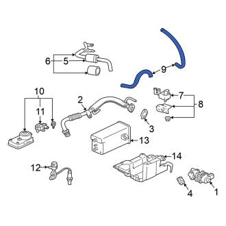 New OEM Genuine Mitsubishi, Vacuum Hose - Part # MR561705