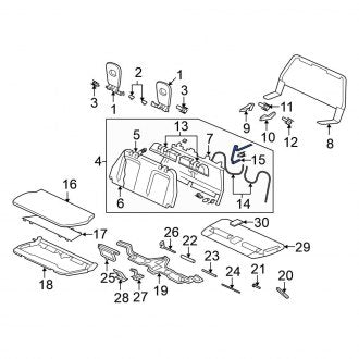 New OEM Genuine Mitsubishi, Rear Folding Seat Latch Release Handle - Part # 6977A481XA