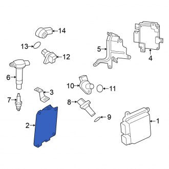 New OEM Genuine Mitsubishi, Upper Engine Control Module Bracket (1862B308) - Part # 1862B308