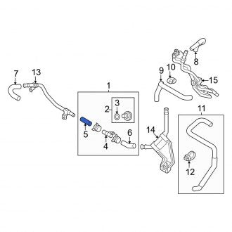 New OEM Genuine Mitsubishi, Front Drive Motor Inverter Radiator Hose - Part # 9427A192