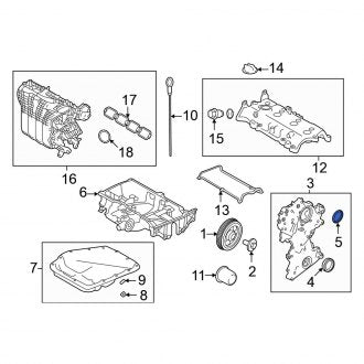 New OEM Genuine Mitsubishi, Front Engine Camshaft Seal - Part # MQ718296