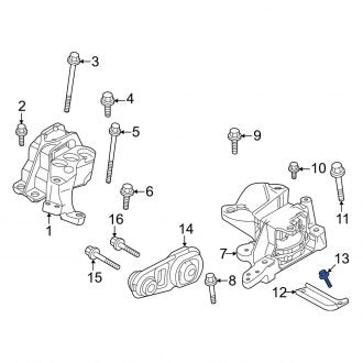 New OEM Genuine Mitsubishi, Automatic Transmission Mount Bolt - Part # AX000241