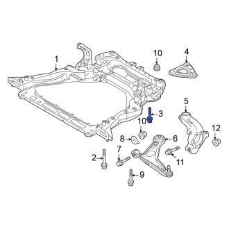 New OEM Genuine Mitsubishi, Suspension Crossmember Bolt - Part # AX000272