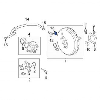 New OEM Genuine Mitsubishi, Power Brake Booster Vacuum Switch Grommet - Part # 4630A291