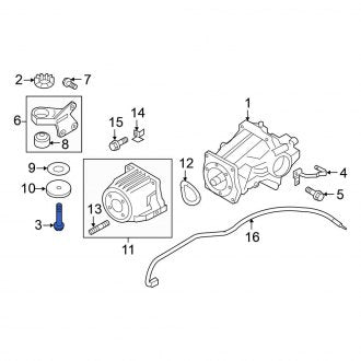 New OEM Genuine Mitsubishi, Suspension Crossmember Stop Bolt - Part # MU000760