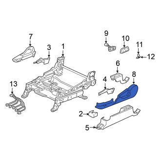 New OEM Genuine Mitsubishi, Left Outer Seat Track Cover - Part # MR595763XA