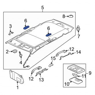 New OEM Genuine Mitsubishi, Headliner Clip - Part # 8403A004