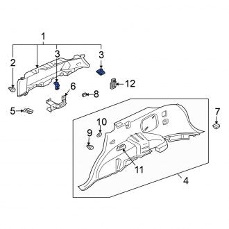 New OEM Genuine Mitsubishi, Rear Upper Coat Hook - Part # MR339610YA