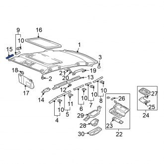 New OEM Genuine Mitsubishi, Interior Grab Bar Bracket - Part # MR979554