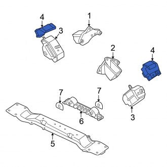 New OEM Genuine Mitsubishi, Engine Mount Heat Shield - Part # MB932041