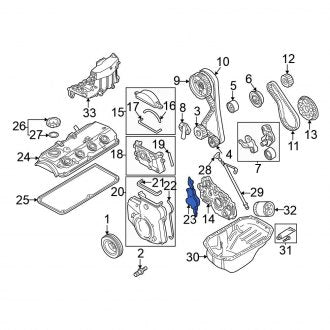 New OEM Genuine Mitsubishi, Inner Engine Timing Cover - Part # MD334012