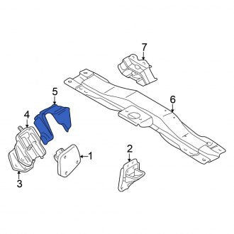 New OEM Genuine Mitsubishi, Engine Mount Heat Shield - Part # MR210277