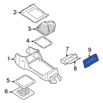 New OEM Genuine Mitsubishi, Front Lower Console Trim Panel - Part # MR190968