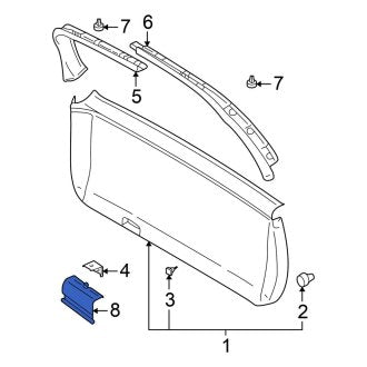 New OEM Genuine Mitsubishi, Rear Liftgate Pull Handle - Part # MR456862