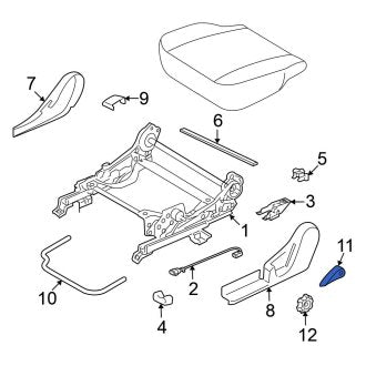 New OEM Genuine Mitsubishi, Seat Back Recliner Adjustment Handle - Part # MR632497